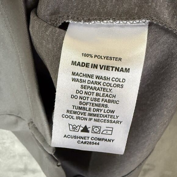 FootJoy Quarter Zip Mens Golf Vest Size M Fleece Sleeveless Gray Performance - Picture 7 of 7